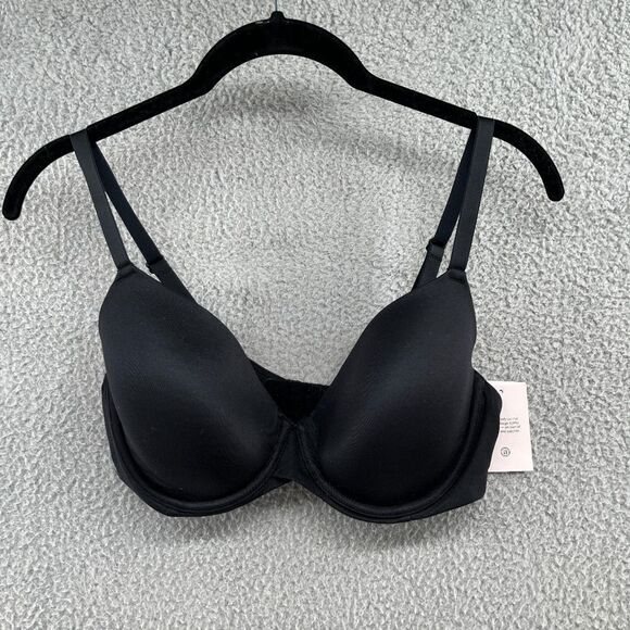 Auden Other - NWT Auden THE ICON BLACK Lightly Lined UW Convertible Adj Straps U-Back Bra 34D